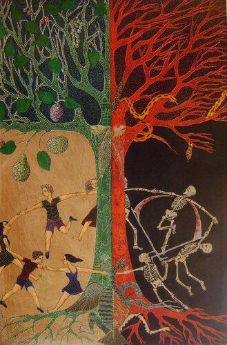 L'albero del bene e del male van Antonio Presti, Schilderij te koop op Singulart