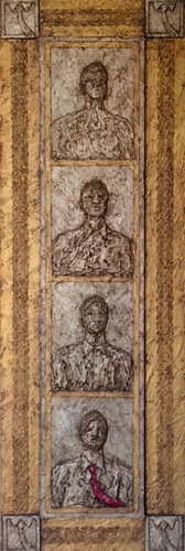 Uomo con cravatta rossa von Antonio Presti, Malerei kaufen auf Singulart