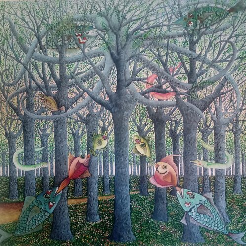 Octopus van Antonio Presti, Schilderij te koop op Singulart