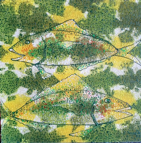 Pesci di Antonio Presti, Pittura in vendita su Singulart