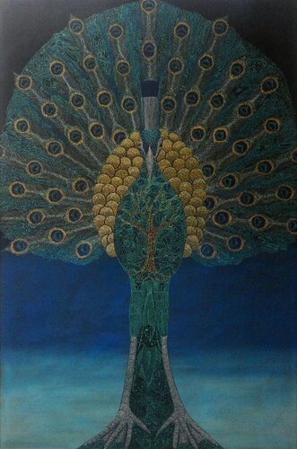 ALBERO PAVONE 2 von Antonio Presti, Malerei kaufen auf Singulart