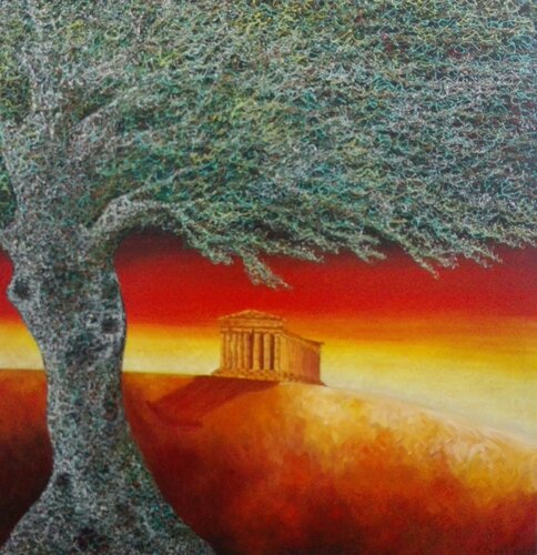 ULIVO AD AGRIGENTO par Antonio Presti, Peinture en vente sur Singulart