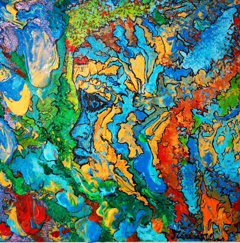 Lo sguardo dell' Universo von Marisa Milan, Malerei kaufen auf Singulart