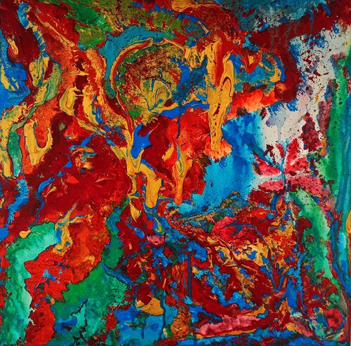 Il cuore scalpitante dell' arte von Marisa Milan, Malerei kaufen auf Singulart