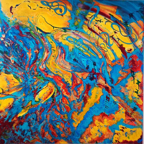 Pentagramma nel colore V by Marisa Milan, 회화 for Sale on Singulart