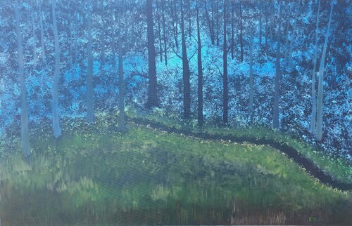 At the edge of the forrest van Krister Björklund, Schilderij te koop op Singulart