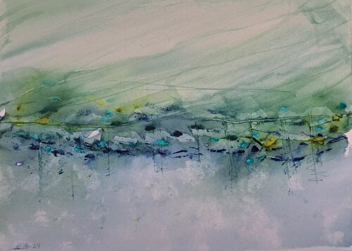 Landscape No 88 par Krister Björklund, Peinture en vente sur Singulart