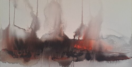 Landscape No 85 by Krister Björklund, Work on Paper for Sale on Singulart
