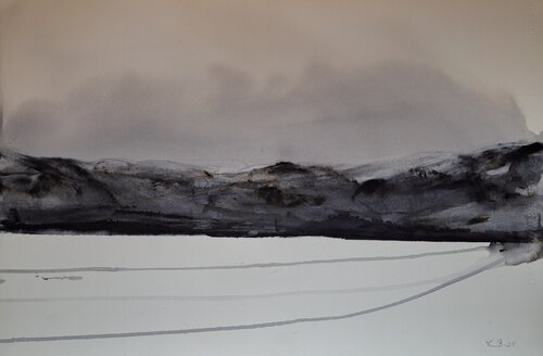 Wintertime II di Krister Björklund, Pittura in vendita su Singulart