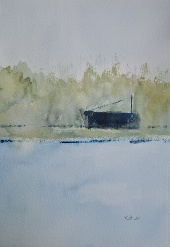 The forgotten ship by Krister Björklund, Work on Paper for Sale on Singulart