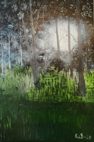 Summerday in the woods par Krister Björklund, Peinture en vente sur Singulart