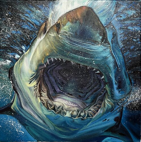 Shark van Elena Podmarkova, Schilderij te koop op Singulart