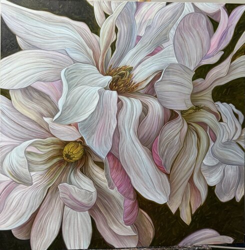 Magnolias van Elena Podmarkova, Schilderij te koop op Singulart