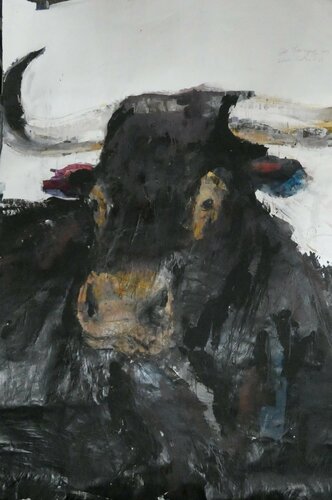 retratos ilustres nº 51 par juan angel saiz manrique, Œuvre sur papier en vente sur Singulart