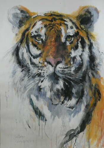 retratos ilustres nº 31 by juan angel saiz manrique, Work on Paper for Sale on Singulart