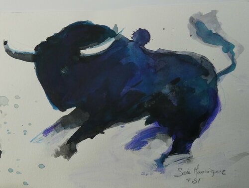 toro nº 31 de juan angel saiz manrique, Dibujo a la venta en Singulart