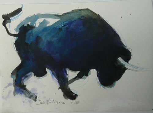 toro nº 28 par juan angel saiz manrique, Dessin en vente sur Singulart
