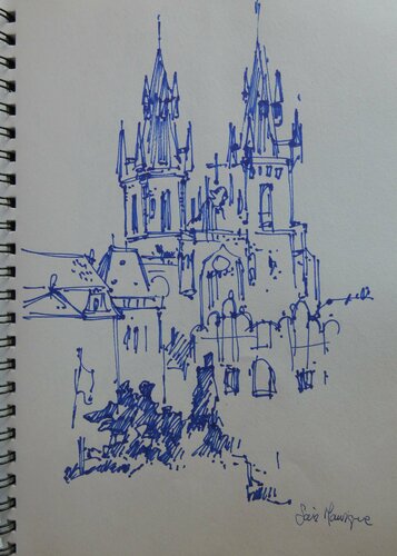 libreta Praga by juan angel saiz manrique, Drawing for Sale on Singulart