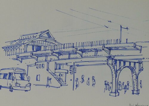 libreta Berlín 2 par juan angel saiz manrique, Dessin en vente sur Singulart