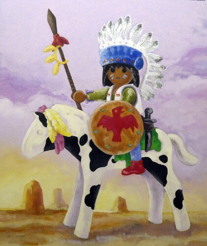 figura nº 8 Aguila Roja de juan angel saiz manrique, Pintura a la venta en Singulart