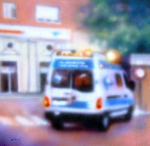 metrópolis nº 16 van juan angel saiz manrique, Schilderij te koop op Singulart