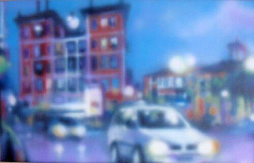 metrópolis nº 4 di juan angel saiz manrique, Pittura in vendita su Singulart