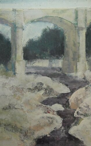 puente 1910 de juan angel saiz manrique, Pintura a la venta en Singulart