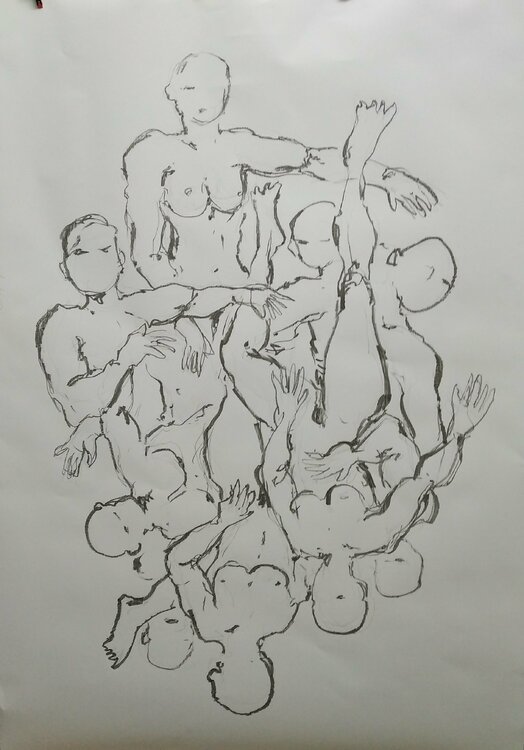 desnudo múltiple juan angel saiz manrique