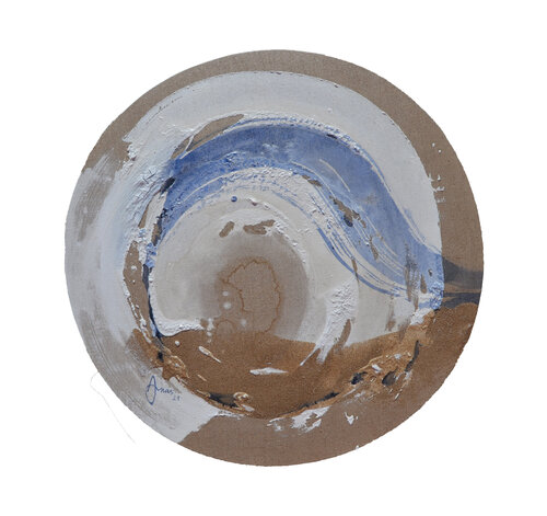 Les yeux de la mer III van Anas Bouanani, Schilderij te koop op Singulart