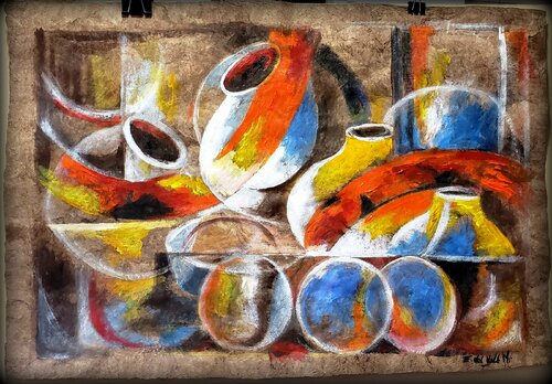 " ABSTRACTOS I I AMATE" von Estela Del Valle Mañez, Werk auf Papier kaufen auf Singulart