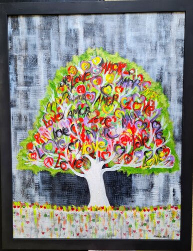 "AMO la PRIMAVERA" van Estela Del Valle Mañez, Schilderij te koop op Singulart