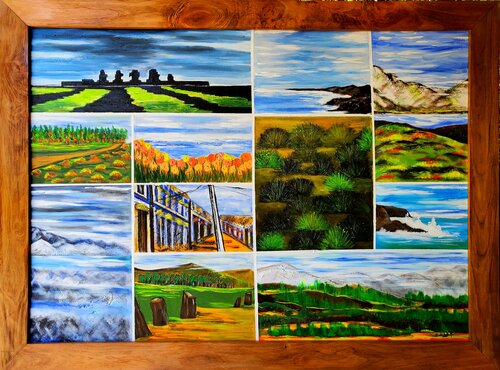 "MI QUERIDO CHILE I" von Estela Del Valle Mañez, Malerei kaufen auf Singulart