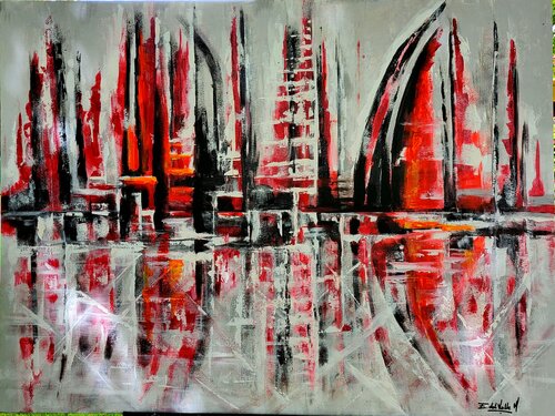 "VELAS en mi CIUDAD" von Estela Del Valle Mañez, Malerei kaufen auf Singulart