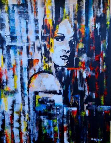 "MIRADA PROFUNDA" par Estela Del Valle Mañez, Peinture en vente sur Singulart