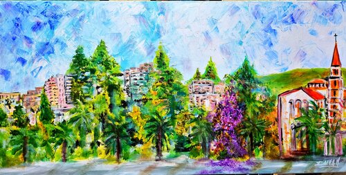 "PLAZA de TALCA" von Estela Del Valle Mañez, Malerei kaufen auf Singulart