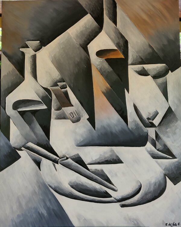 "BODEGON GEOMETRICO I" Estela Del Valle Mañez