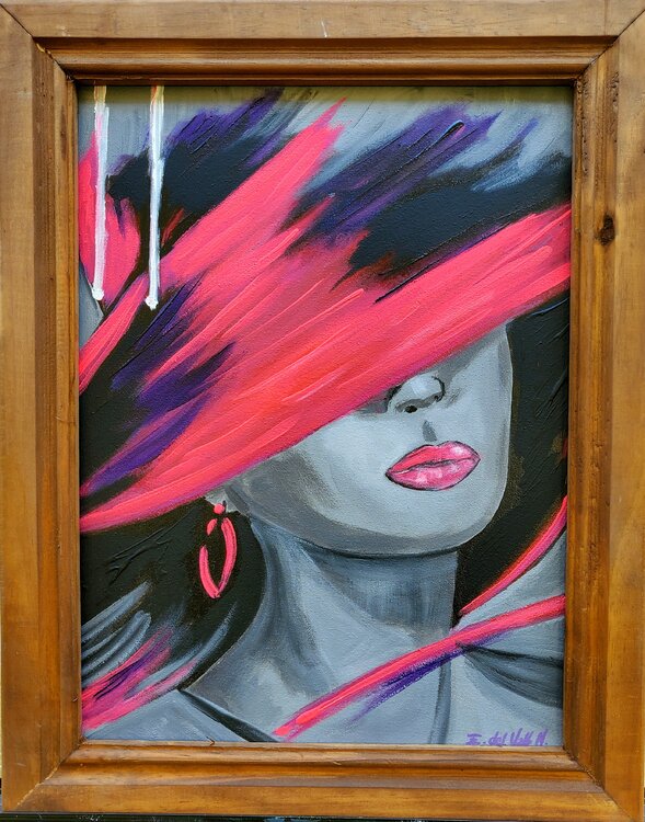 "MUJER en ROSA" Estela Del Valle Mañez