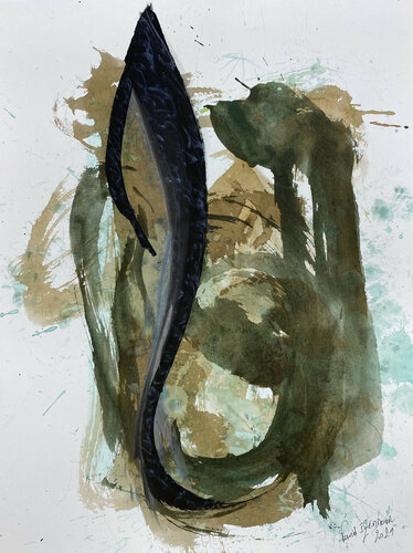 Dialogue_43 van Farid Izemmour, Werk op papier te koop op Singulart