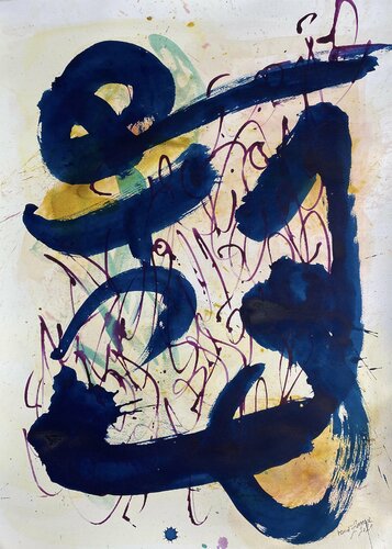 Dialogue_57 "FreeMan" von Farid Izemmour, Werk auf Papier kaufen auf Singulart