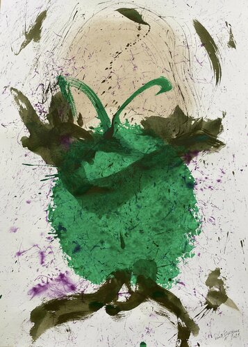 Dialogue_59 " Son of man Magritte" van Farid Izemmour, Werk op papier te koop op Singulart