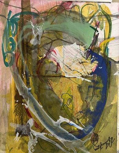 Traces_88 van Farid Izemmour, Werk op papier te koop op Singulart