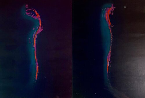 Traces_72 "She and He" (x2) von Farid Izemmour, Malerei kaufen auf Singulart