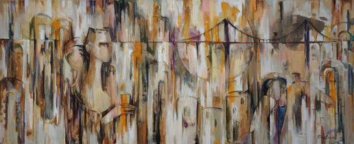 Podol ,Evening by Ruslan Pushkash, Painting for Sale on Singulart