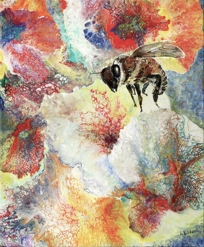 A Bee di Kasia Kaldowski, Pittura in vendita su Singulart
