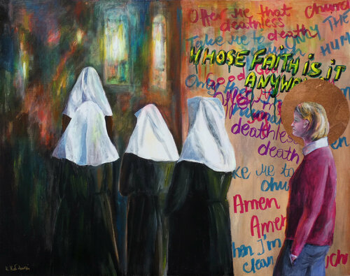 Whose Faith...? di Kasia Kaldowski, Pittura in vendita su Singulart