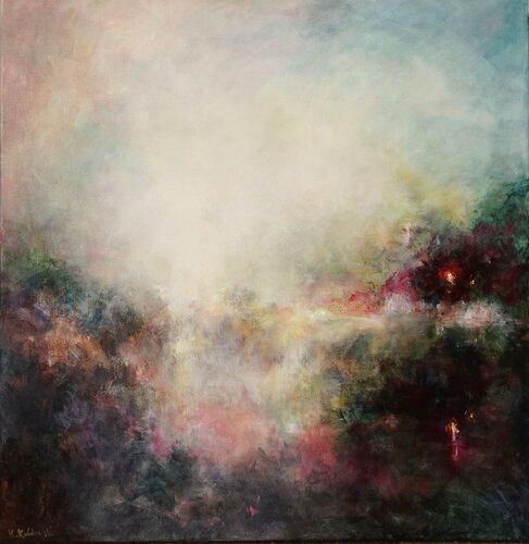Misty Shore van Kasia Kaldowski, Schilderij te koop op Singulart