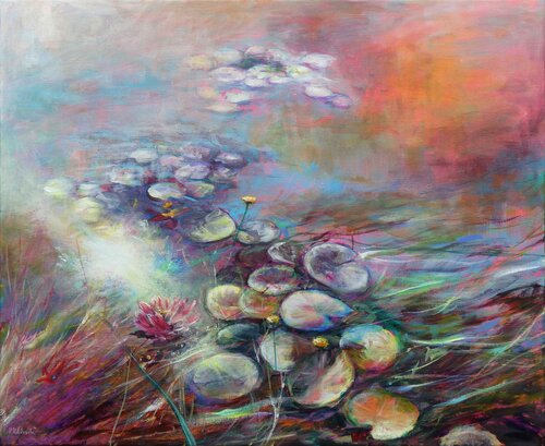 Pond Life van Kasia Kaldowski, Schilderij te koop op Singulart
