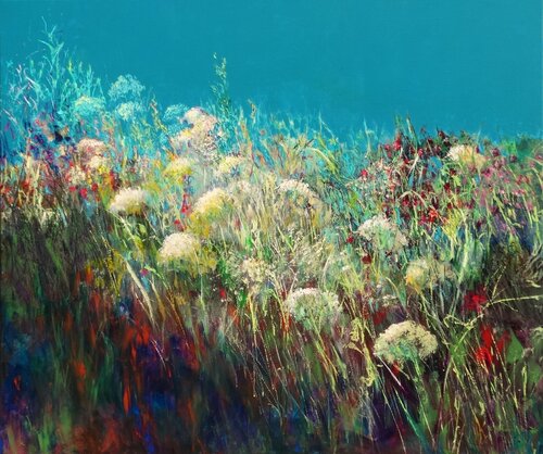 Joyful Field van Kasia Kaldowski, Schilderij te koop op Singulart