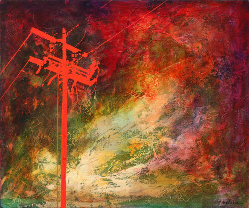Electric Avenue di Kasia Kaldowski, Pittura in vendita su Singulart