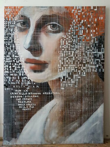 NON C'E' CANCELLO di Rossana Borzelli, Pittura in vendita su Singulart